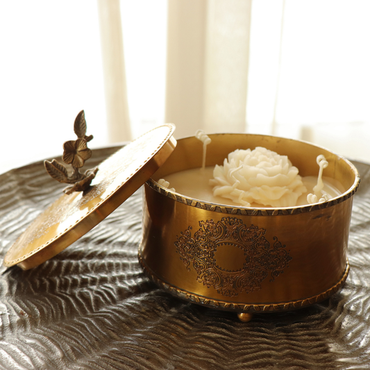 Eternal Bloom - Pure Brass & Handcarved