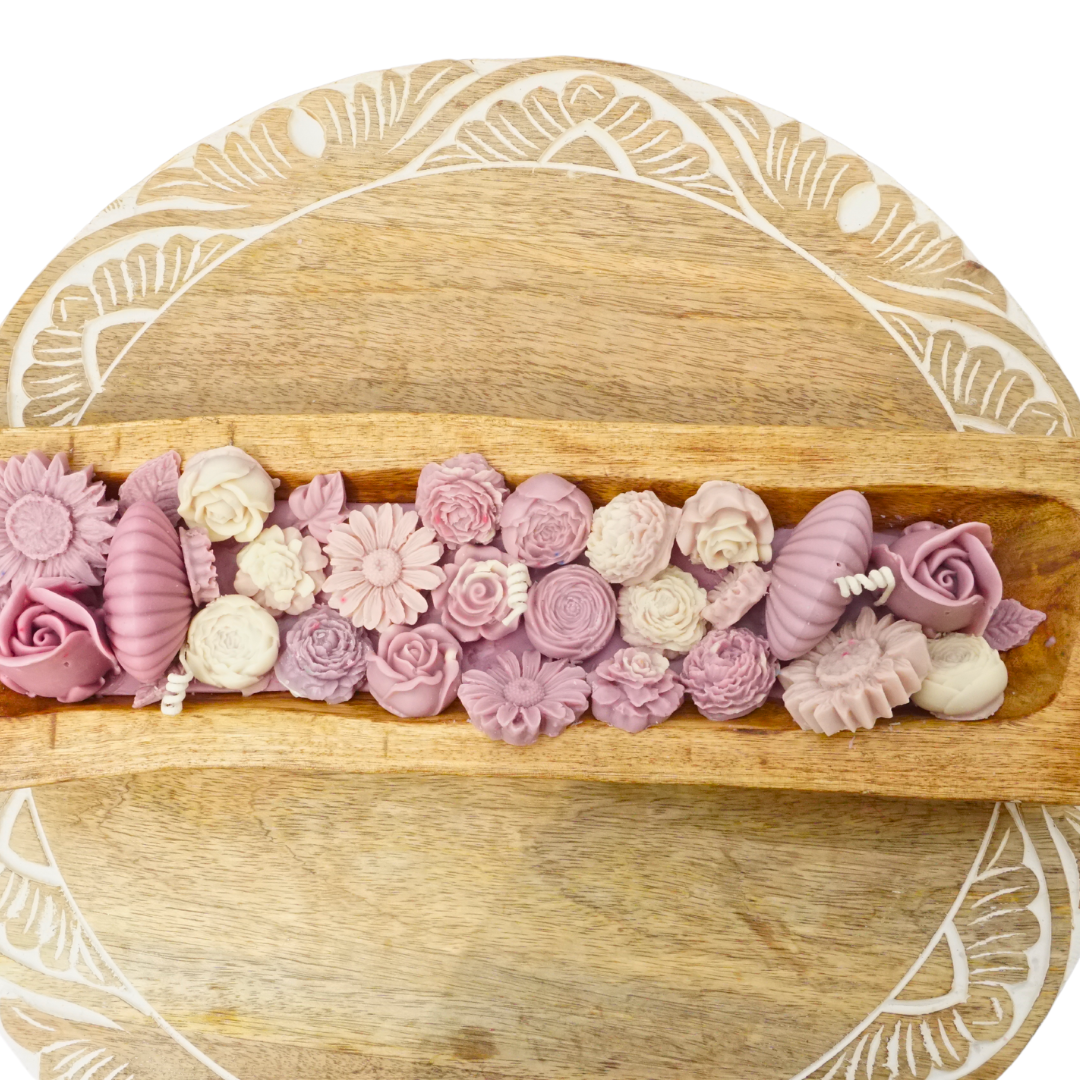 Elegance in Bloom Tray Candle